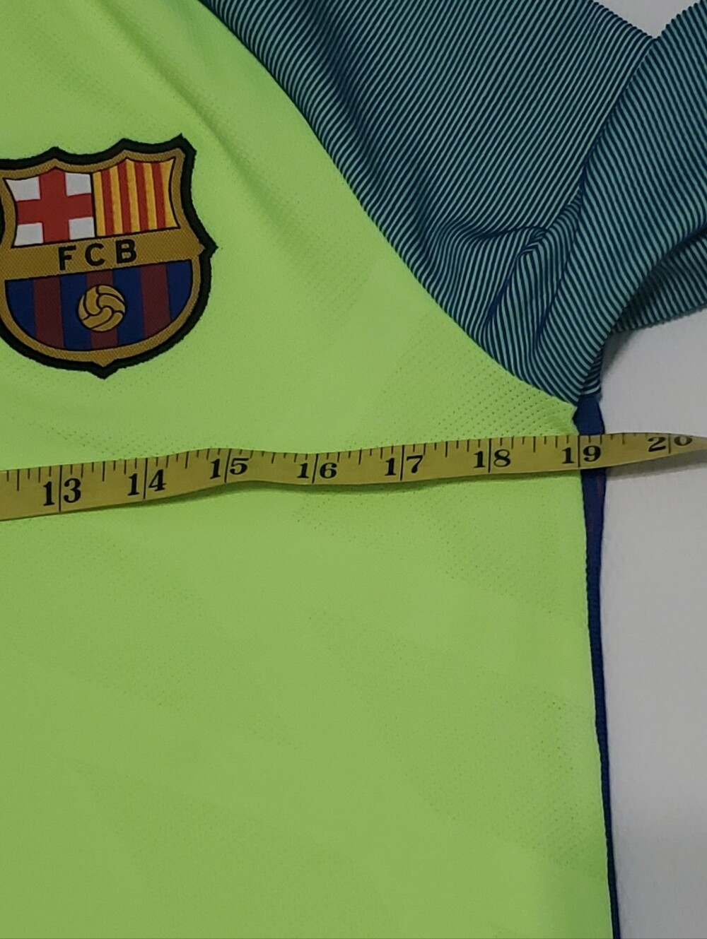 Nike Aeroswift FC Barcelona Training Shirt Strike Drill Ghost Green Mens Medium - Picture 12 of 13
